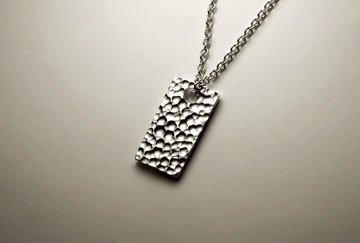 長方形圓敲質感項鍊