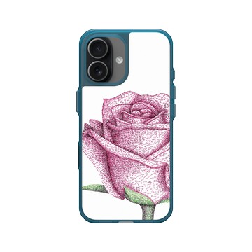 iPhone 17 Clear (相機按鈕) 夜幕藍 - MOLECULARTS - 玫瑰