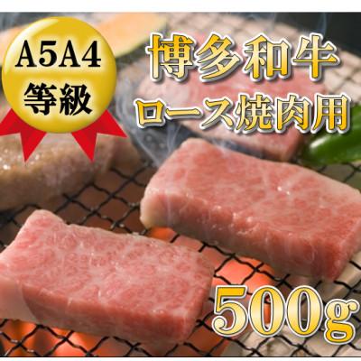 ふるさと納税 朝倉市 博多和牛ロース焼肉用500g(朝倉市)