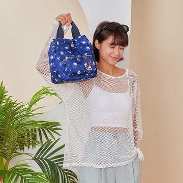 【Hello Kitty】皇家航海-束口水桶包-深藍 KT03J05NY
