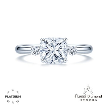 Alesai艾尼希亞鑽石 1克拉 D/VVS1 3EX車工 培育鑽石戒指 鑽戒