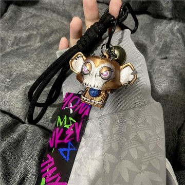 【現貨】金克絲機械小猴風鈴掛件鑰匙扣英雄聯盟雙城之戰掛飾周邊