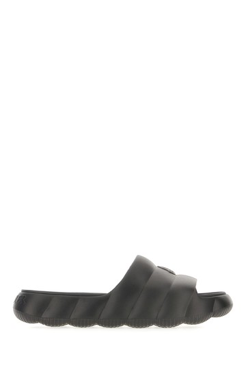 Moncler Black Rubber Lilo Slippers