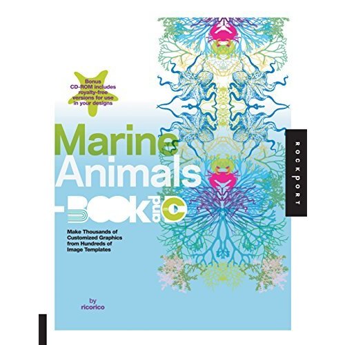 Marine Animals Book and CD: Make Thousands of Customized Graphics from 100 Image Templates (Ready-Made Art-Book and CD)