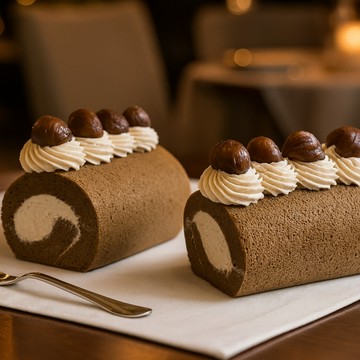 🚚快速出貨🚚💝捲起滿滿心意【甜盒子Pâtisserie S.】焙茶栗子微光 · 生乳卷