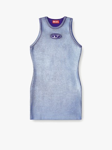 M-caddix viscose blend dress with frontal logo - DIESEL - gender_Woman