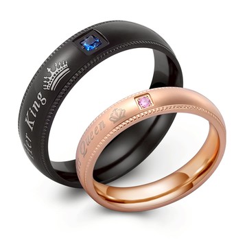 AchiCat．戒指．情侶對戒．幸福國度．國王．皇后．單個．情人節禮物．A8032