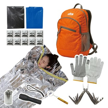 緊急救難包 25-25040 『顏色隨機』防災包 緊急包 地震 天災 火災 戰爭