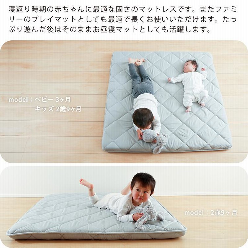 Little Bot Baby ベビープレーマット (禅線+三角形、大), 200x140x1