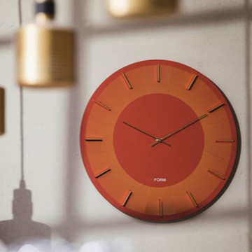 FORM｜綻放 現代感圓盤時鐘 經典色 2色 - 黑