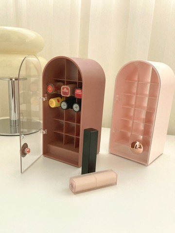 透明防塵桌上型口紅收納盒