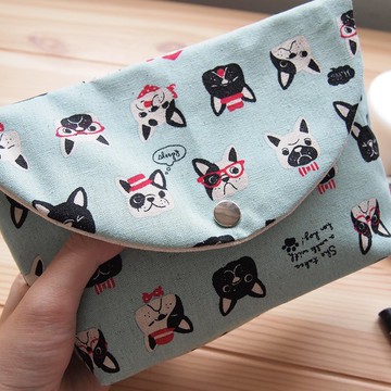 【日常造型鬥牛犬】化妝包 雜物包 收納 法國鬥牛犬