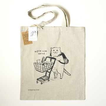 黑山 Kathy Lam Need Some Wine 再生棉托特包