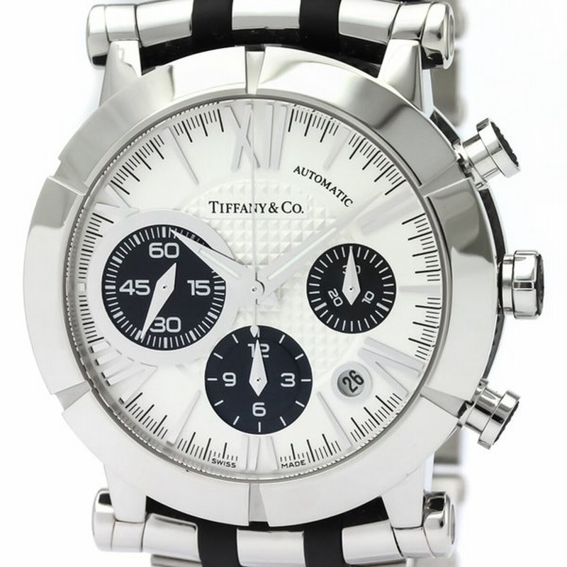 ティファニー アトラス ジェント クロノグラフ ステンレススチール ラバー 自動巻き メンズ 時計 Z1000 12a21a00a 中古 通販 Lineポイント最大0 5 Get Lineショッピング