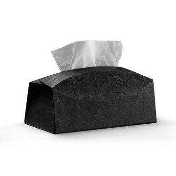 Foldía｜折疊皮革面紙盒_夜幕黑