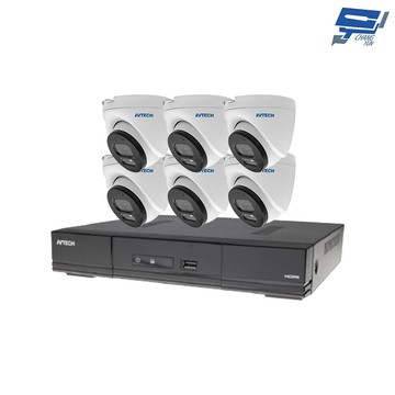 昌運監視器 avtech陞泰組合 dgh1107bx-u1主機+dgm2203svt攝影機*6