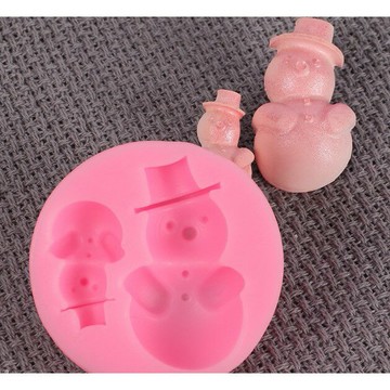 【嚴選&現貨】 雪人 聖誕節 矽膠模 蛋糕矽膠模 巧克力模 餅乾模 果凍模 手工皂模 小蛋糕模 烘焙工具