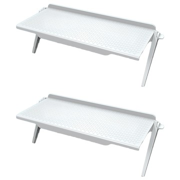 螢幕置物架 升級款 Set 2 ABS材質 尺寸30*12.5CM  白色