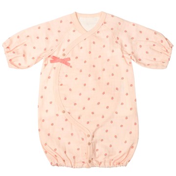 akachan honpo - 長袖連身衣-附內衣-粉紅色 (50-70cm)