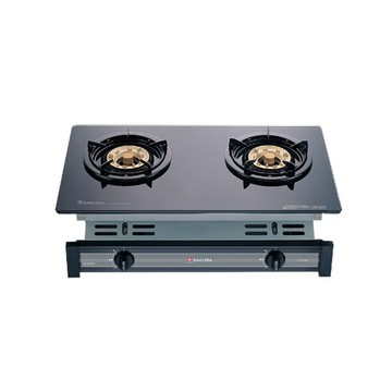 SAKURA 兩口玻璃面板嵌入式瓦斯爐 G6500KG(LPG)