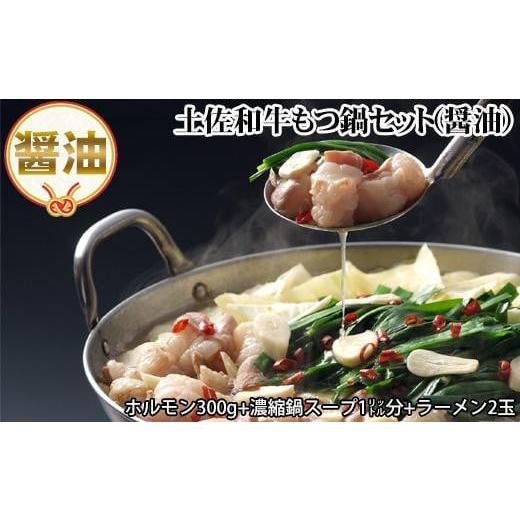 ふるさと納税 高知県 高知市 土佐和牛もつ鍋セット (醤油鍋スープ・ラーメン付き) 牛肉 ホルモン