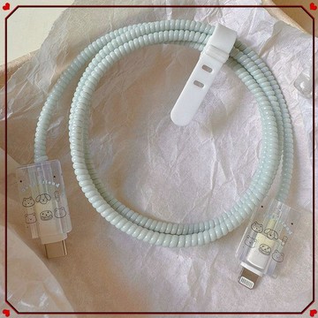 傳輸線保護套*適用蘋果16充電器保護套15promax數據線iPad10/air6快充14 13防折
