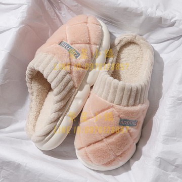 棉拖鞋女士秋冬季室內家居厚底防滑保暖家用情侶拖鞋男款【繁星小鎮】
