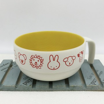 日本製 miffy 米飛兔 米菲兔 動物系列 可堆疊 寬口 湯杯｜小鶴日貨