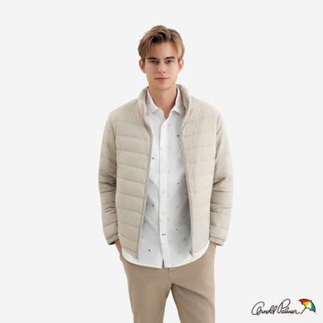 Arnold Palmer -男裝-輕薄羽絨立領外套-米色