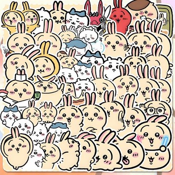 【新品現出】吉伊卡哇 貼紙 chiikawa 烏薩奇兔兔 小八 飛鼠 手賬貼紙 防水 貼畫 手機貼紙 行李箱貼紙 電腦貼