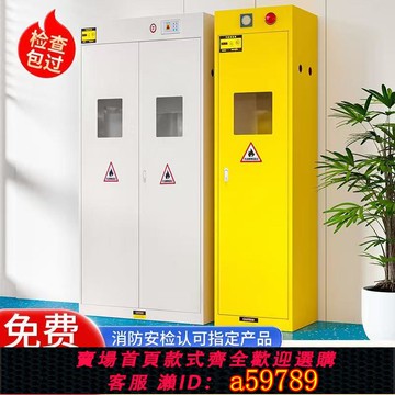 【全網低價 可打統編】全鋼防爆氣瓶柜安全柜實驗室瓦斯罐乙炔氮氣氫氣體智能鋼瓶儲存柜