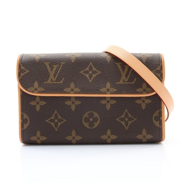 LOUIS VUITTON LV 路易威登 Pochette Florentine 腰包 棕色 原花帆布 【二手名牌BRAND OFF】