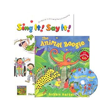 JYBooks Sing It Say It! 包含動物布吉CD套裝  Barefoot Books