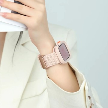 Apple watch S10 錶帶 9 8 7 6 SE 磁吸錶帶 尼龍編織錶帶 防水 蘋果錶帶