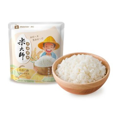 【米大師】常溫熟飯-稻香白飯180g (常溫｜微波白飯｜十穀飯｜非乾燥米｜非冷凍飯｜即食｜調理包｜登山露營｜方便食品)(滿額)