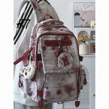 Bag House👜 H7 中式書包國風高中學生痛包大容量雙肩包初中女生休閒電腦背包