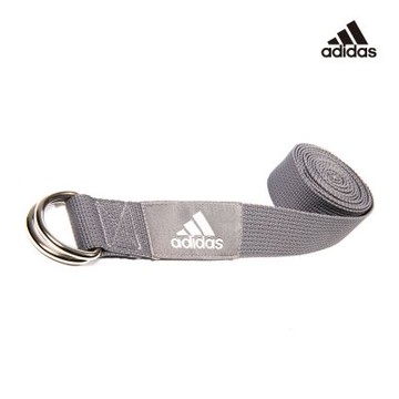 adidas 愛迪達 編織棉質瑜珈伸展帶 (灰)