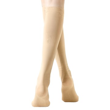 PORA BELLA 女款素色小腿襪 美腿襪 透氣吸汗  M  膚色