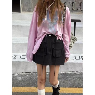 ˏˋ 𝐻𝑒𝑦 𝑆𝑝𝑟𝑖𝑛𝑔 - ̗̀ 🌷⛅️ ̖́韓國ins 時尚清新洋氣休閒印花圓領長袖防曬衫T恤