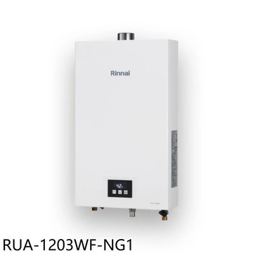 【林內】【RUA-1203WF-NG1】12公升智慧溫控強制排氣熱水器(全省安裝)