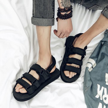 男士涼鞋夏季拖鞋男時尚沙灘兩用情侶一字拖外穿人字越南涼拖鞋潮