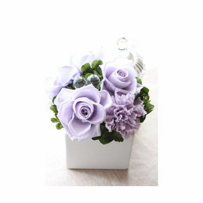 古希祝い 長寿お祝い プリザーブドフラワーギフト 花 ロゼm 紫 パープル系 通販 Lineポイント最大get Lineショッピング