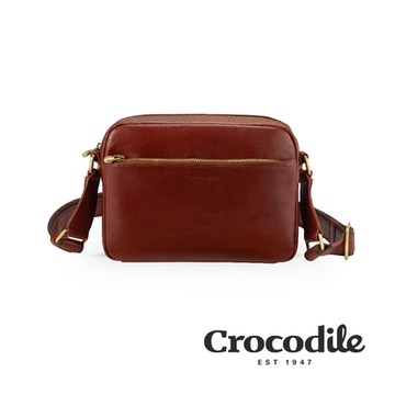 Crocodile 鱷魚皮件 Naturale系列 義大利植鞣革 真皮橫式側背包(M) 斜背包 相機包-0104-10704-02-新品上市