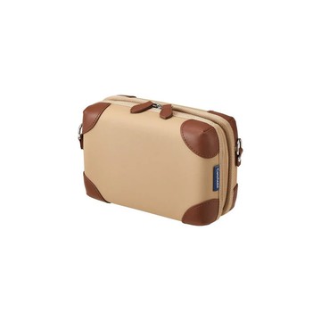 【KING JIM】Carchette文具收納包 mini 米色