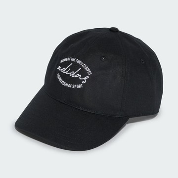 【ADIDAS】DAD CAP EMBR 休閒帽 男女 黑色-IT4642