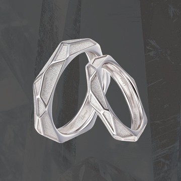Crystal 晶砂素面戒