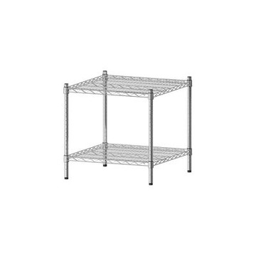 dayneeds 荷重型 60x60x60cm 二層電鍍(鎖管)波浪架 超強耐重/倉儲架/置物架