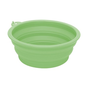 寵物外出折疊碗650ml 綠色 寵物碗 餵水