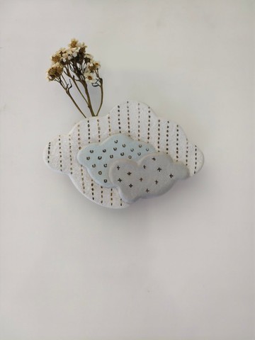 雲朵壁掛裝飾花器
