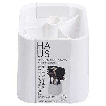 KOKUBO 小久保 HAUS簡約風立式廚房工具收納架 日本製  白色  1個